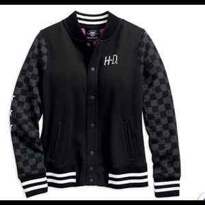 Harley Davidson Women’s Checkered Bomber Jacket